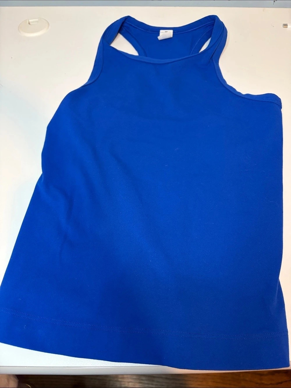 lululemon High-Neck Split-Hem Running Tank Top Blue Size 2